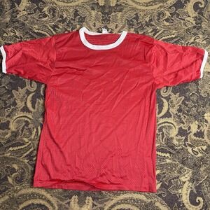 Vtg Football Practice Jersey Southern Athletic Red Mesh Mens Size M Made In USA